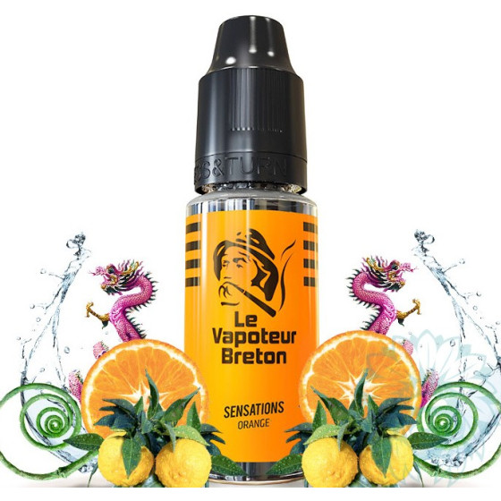 Eliquide Orange 10ML Sensation Le vaporteur Breton
