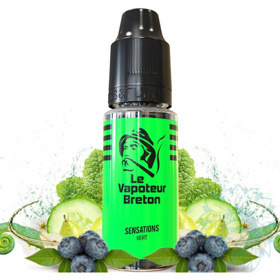 Eliquide Vert 10ML Sensatin Le vapoteur Breton0mg