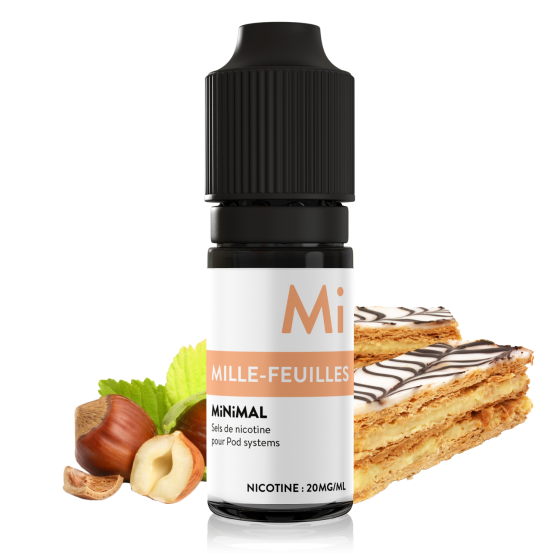 E Liquide Sel de Nicotine -Mille-feuilles - Minimal Fuu 10ml (Pack de 5)