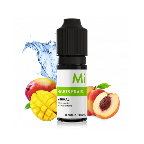 E liquide sels de nicotine Salade de fruits Minimal 10 ml (pack de 5) 20 mg