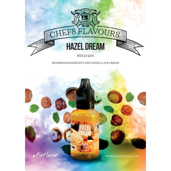 Concentré HAZEL DREAM 30 ml Chefs Flavours (pack de 3)